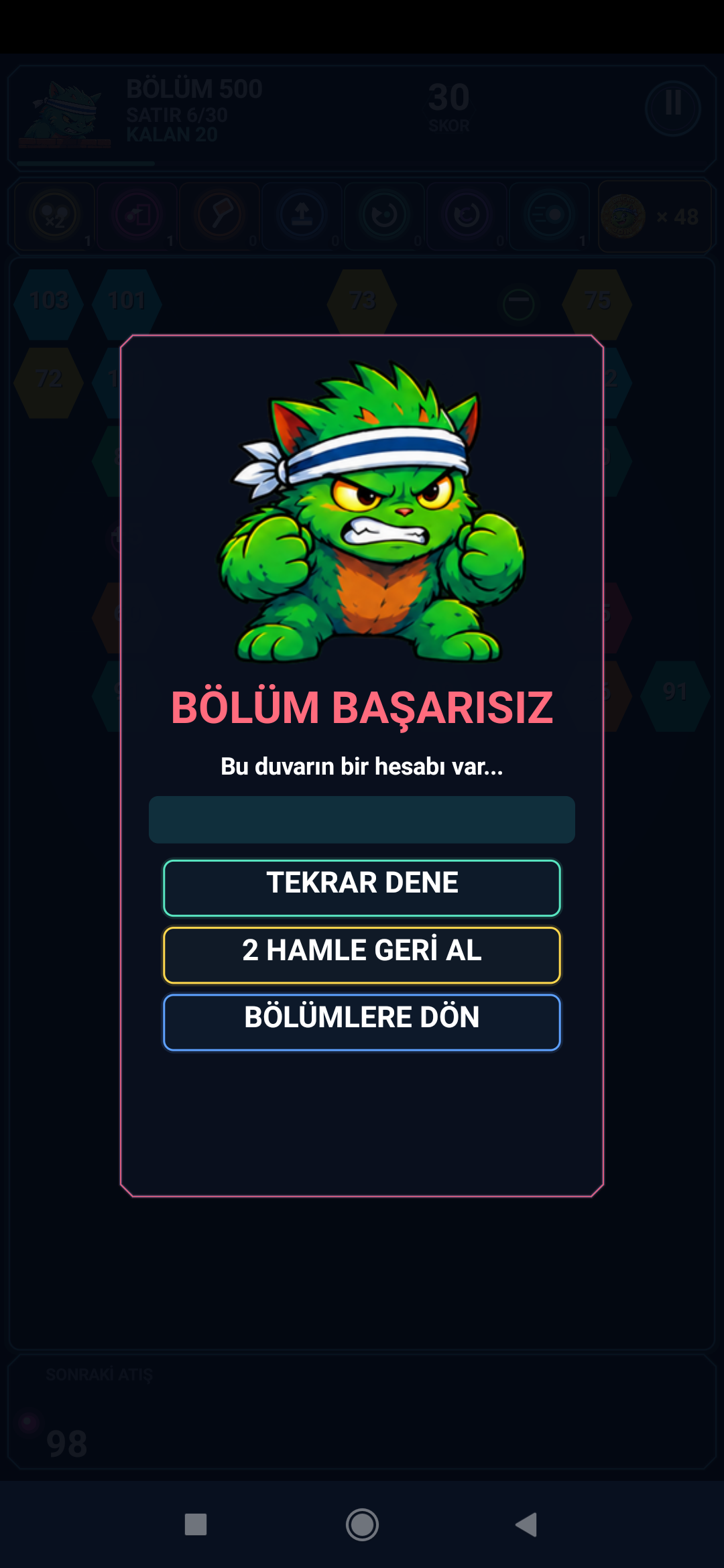BRICKO oyun ekranı